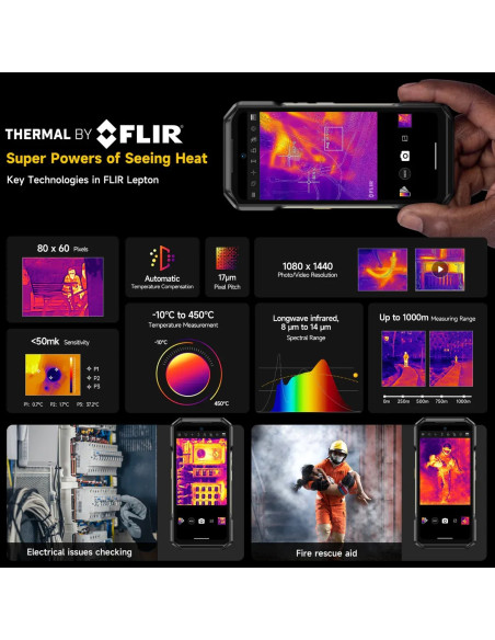 ULEFONE SMARTPHONE RUGERIZADO ARMOR 27T PLUS 12GB/ 256GB/ 6.78"/ NEGRO