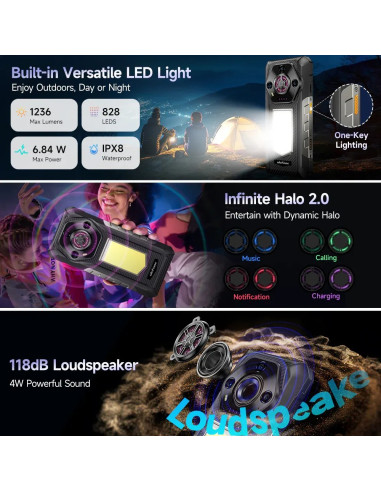 ULEFONE SMARTPHONE RUGERIZADO ARMOR 30 12GB/ 512GB/ 6.95"/ NEGRO