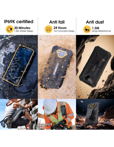 ULEFONE SMARTPHONE RUGERIZADO ARMOR X13 6GB/ 64GB/ 6.52"/ NEGRO