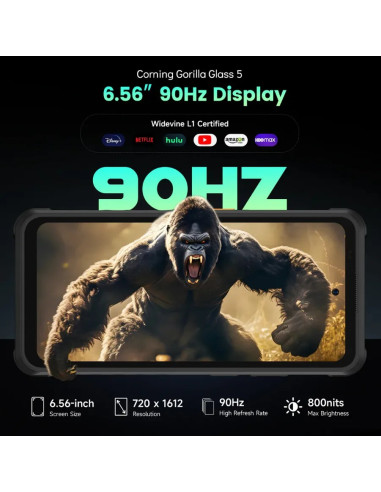 ULEFONE SMARTPHONE RUGERIZADO ARMOR X31 6GB/ 128GB/ 6.56"/ NEGRO