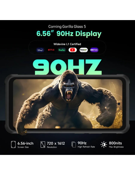 ULEFONE SMARTPHONE RUGERIZADO ARMOR X31 6GB/ 128GB/ 6.56"/ NEGRO
