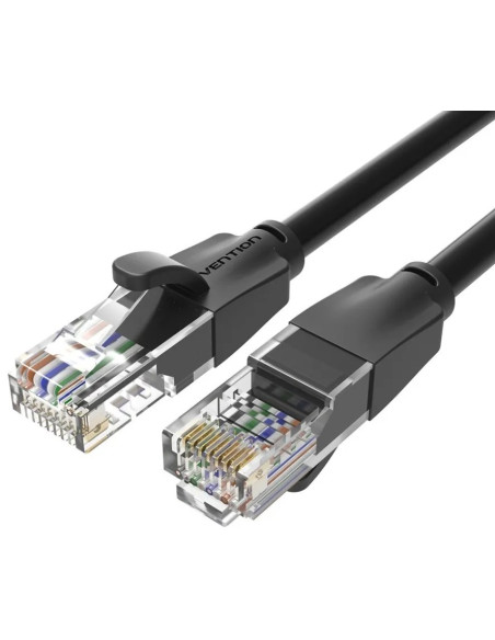 VENTION CABLE RED RJ45 IBEBF CAT.6/ 1m/ NEGRO