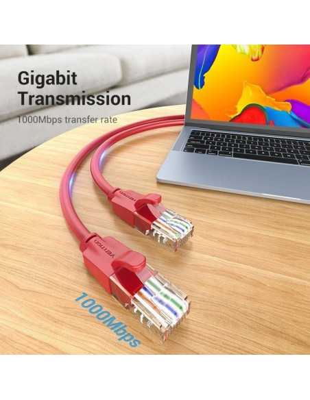 VENTION CABLE RED RJ45 UTP IBERF CAT.6/ 1m/ ROJO