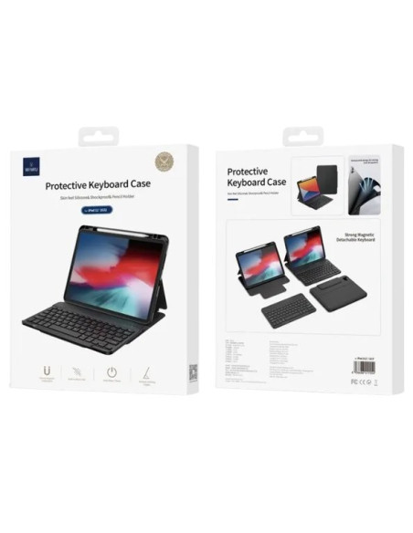 WIWU FUNDA CON TECLADO EXTRAÍBLE  IPAD Air 11(M3)(2025)/Air 11(2024)/Air 10.9(4/5)/Pro 11(4/3/2)