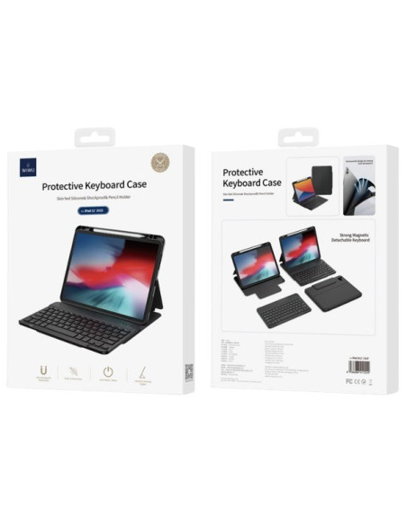 WIWU FUNDA CON TECLADO EXTRAÍBLE IPAD 11" A16 (2025)/ IPAD 10 10.9" NEGRO