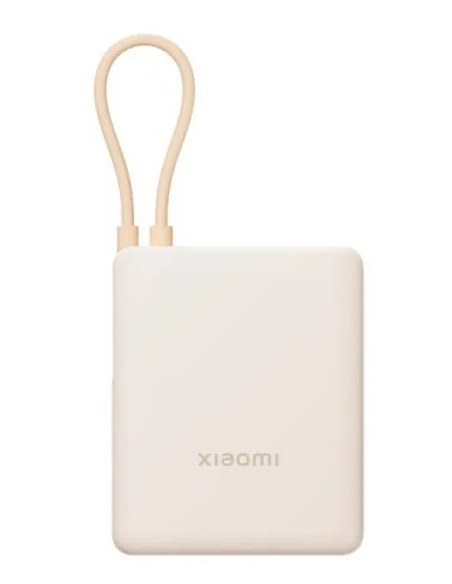 XIAOMI BATERIA AUXILIAR 10000mAh/ 33W/ CABLE INTEGRADO BEIGE