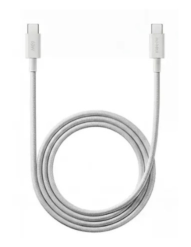 XIAOMI CABLE TRENZADO 3A 60W 1m USBc - USBc BLANCO