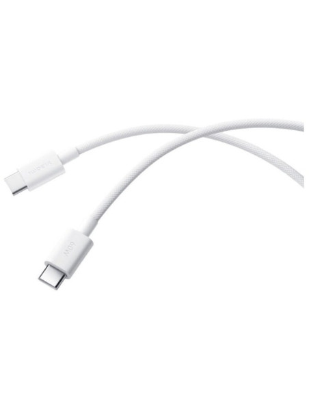 XIAOMI CABLE TRENZADO 3A 60W 1m USBc - USBc BLANCO
