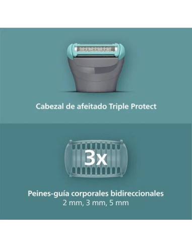 PHILIPS BODYGROOM BG3485/15 WET&DRY 4 ACCESORIOS