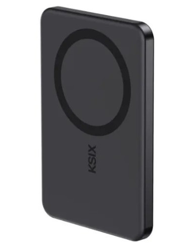 KSIX BATERIA MAGNETICA SLIM DISPLAY 5000mAh PD 20W NEGRO