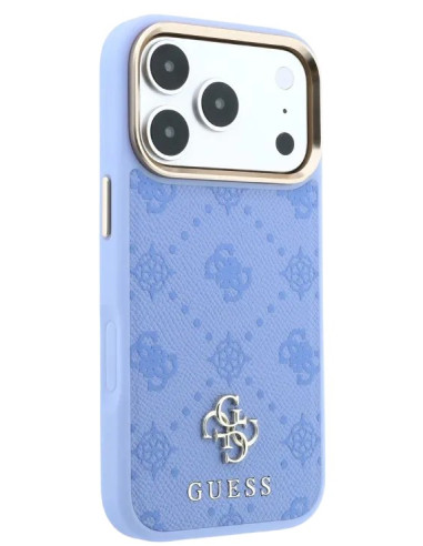 GUESS CARCASA MAGSAFE PEONY 4G SMALL LOGO IPHONE 18 PRO MAX/17 PRO MAX AZUL GLACIAL