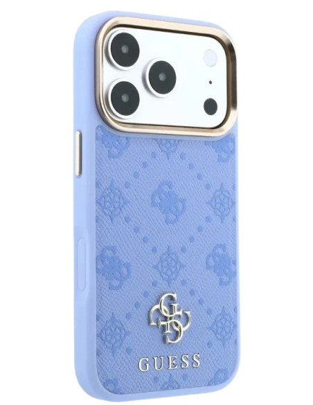 GUESS CARCASA MAGSAFE PEONY 4G SMALL LOGO IPHONE 18 PRO MAX/17 PRO MAX AZUL GLACIAL