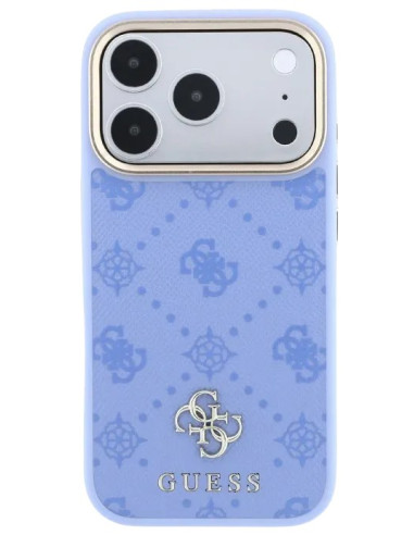 GUESS CARCASA MAGSAFE PEONY 4G SMALL LOGO IPHONE 18 PRO MAX/17 PRO MAX AZUL GLACIAL