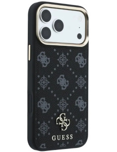 GUESS CARCASA MAGSAFE PEONY 4G SMALL LOGO IPHONE 18 PRO MAX/17 PRO MAX NEGRO 2