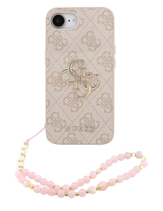 GUESS CARCASA 4G STRAP IPHONE 17e/16e ROSA