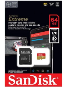 SANDISK EXTREME MICRO SD 64GB