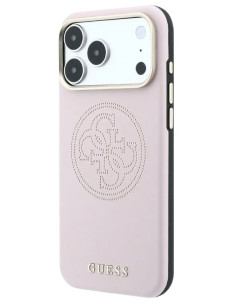 GUESS CARCASA MAGSAFE 4G PERFORATED IPHONE 18 PRO ROSA