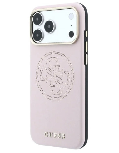 GUESS CARCASA MAGSAFE 4G PERFORATED IPHONE 18 PRO ROSA
