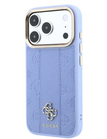 GUESS CARCASA MAGSAFE 4G PEONY STRIPE IPHONE 18 PRO MAX/17 PRO MAX AZUL GLACIAL