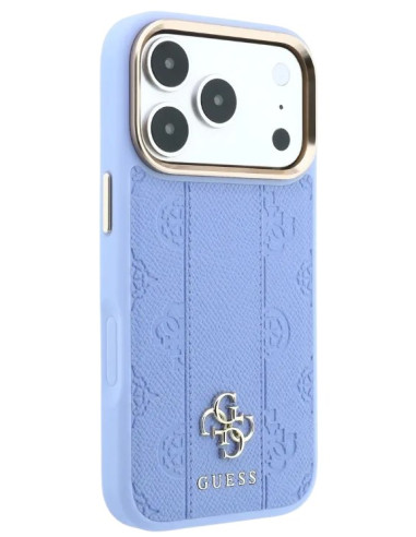 GUESS CARCASA MAGSAFE 4G PEONY STRIPE IPHONE 18 PRO MAX/17 PRO MAX AZUL GLACIAL