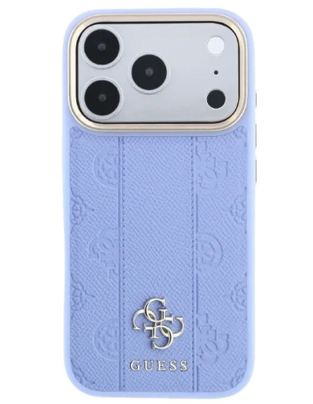 GUESS CARCASA MAGSAFE 4G PEONY STRIPE IPHONE 18 PRO MAX/17 PRO MAX AZUL GLACIAL