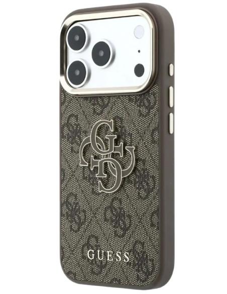 GUESS CARCASA RESIN LOGO IPHONE 18 PRO MAX/17 PRO MAX MARRON