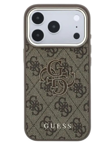 GUESS CARCASA RESIN LOGO IPHONE 18 PRO MAX/17 PRO MAX MARRON