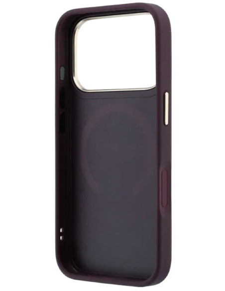 GUESS CARCASA MAGSAFE SAFFIANO PEONY RING IPHONE 18 PRO MAX/17 PRO MAX BURDEOS