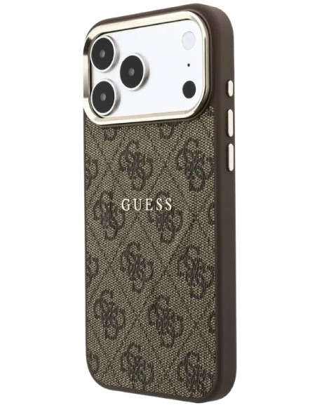 GUESS CARCASA MAGSAFE RING IPHONE 18 PRO MAX/17 PRO MAX MARRON