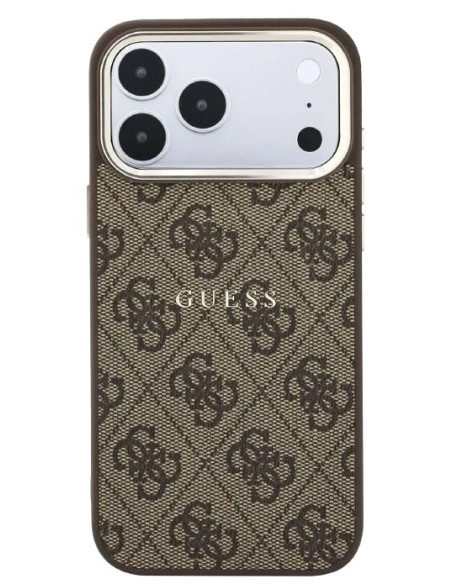 GUESS CARCASA MAGSAFE RING IPHONE 18 PRO MAX/17 PRO MAX MARRON