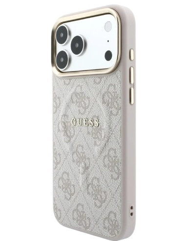 GUESS CARCASA MAGSAFE RING IPHONE 18 PRO MAX/17 PRO MAX ROSA