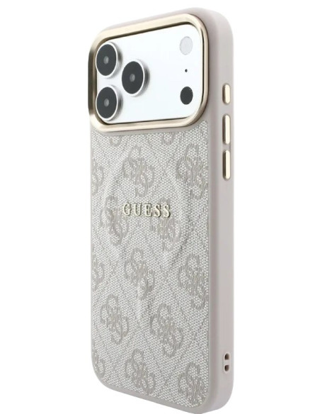GUESS CARCASA MAGSAFE RING IPHONE 18 PRO MAX/17 PRO MAX ROSA