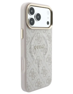 GUESS CARCASA MAGSAFE RING IPHONE 18 PRO MAX/17 PRO MAX ROSA 2