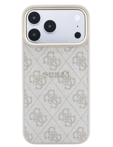 GUESS CARCASA MAGSAFE RING IPHONE 18 PRO MAX/17 PRO MAX ROSA