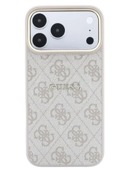 GUESS CARCASA MAGSAFE RING IPHONE 18 PRO MAX/17 PRO MAX ROSA