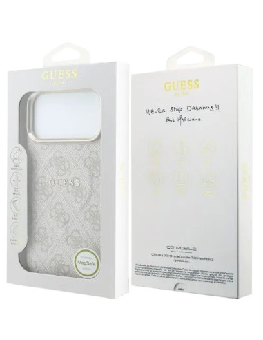 GUESS CARCASA MAGSAFE RING IPHONE 18 PRO MAX/17 PRO MAX ROSA