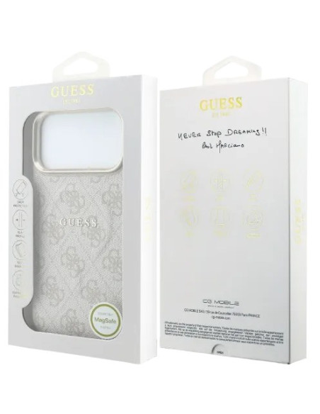 GUESS CARCASA MAGSAFE RING IPHONE 18 PRO MAX/17 PRO MAX ROSA