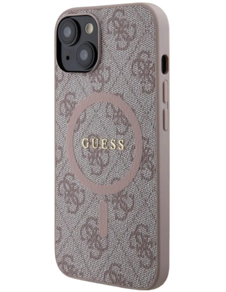 GUESS CARCASA 4G COLORED RING IPHONE 14 ROSA