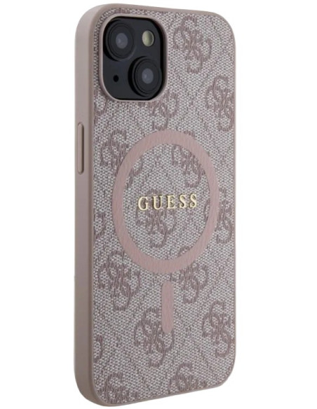 GUESS CARCASA 4G COLORED RING IPHONE 14 ROSA