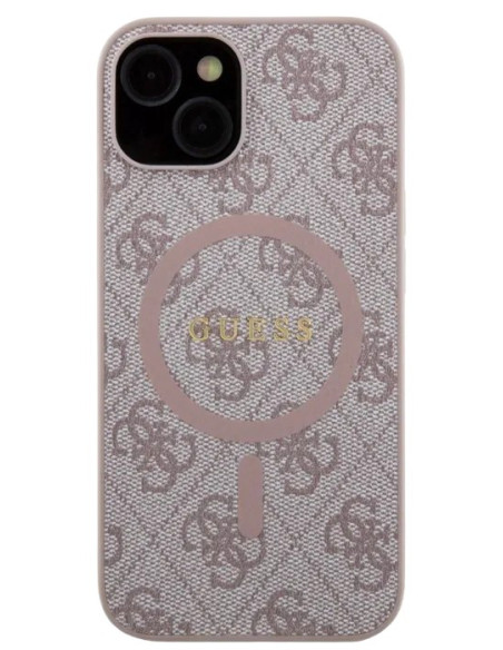 GUESS CARCASA 4G COLORED RING IPHONE 14 ROSA