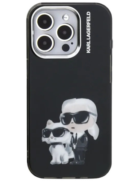 KARL LAGERFELD CARCASA AQUARELLE K&C IPHONE 16 PRO MAX NEGRO