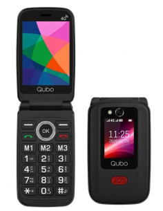 QUBO TELEFONO MOVIL X-D340 4G NEGRO