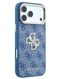 GUESS CARCASA 4G STRASS DIAMOND LOGO IPHONE 18 PRO MAX/17 PRO MAX AZUL 2