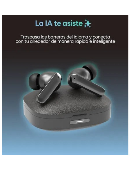 KSIX AURICULARES INALAMBRICOS TRADUCCIÓN IA ANC+ENC NEGRO