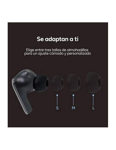 KSIX AURICULARES INALAMBRICOS TRADUCCIÓN IA ANC+ENC NEGRO