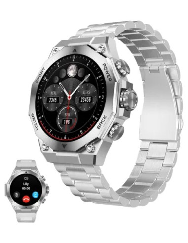 KSIX SMARTWATCH TITANIUM PLATEADO