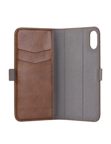 DEVIA FUNDA TIPO LIBRO 'MAGIC' IPHONE X MARRON