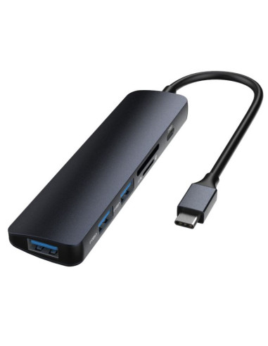 DEVIA HUB 5 EN 1 USB3.0x3/PD/LECTOR TARJETA