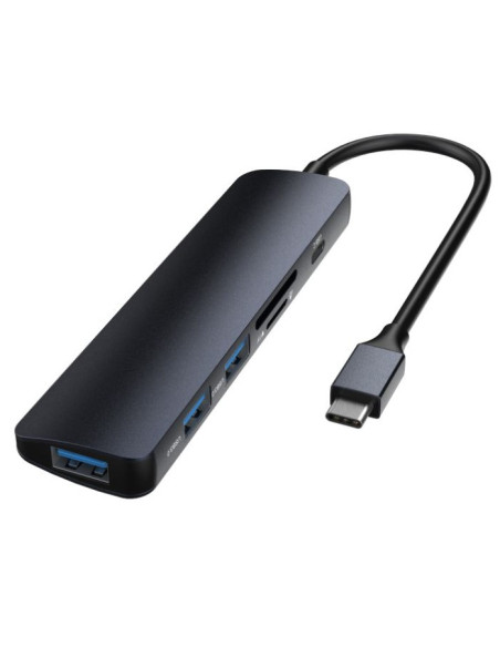 DEVIA HUB 5 EN 1 USB3.0x3/PD/LECTOR TARJETA