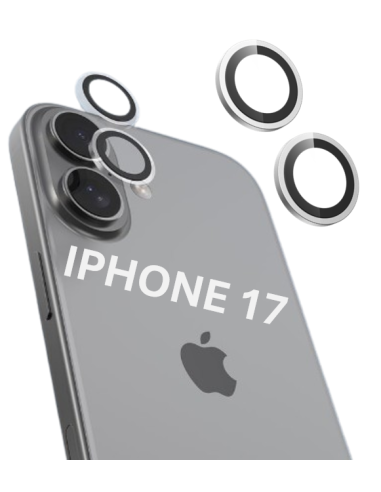 DEVIA PROTECTOR CAMARA IPHONE 17 PLATA